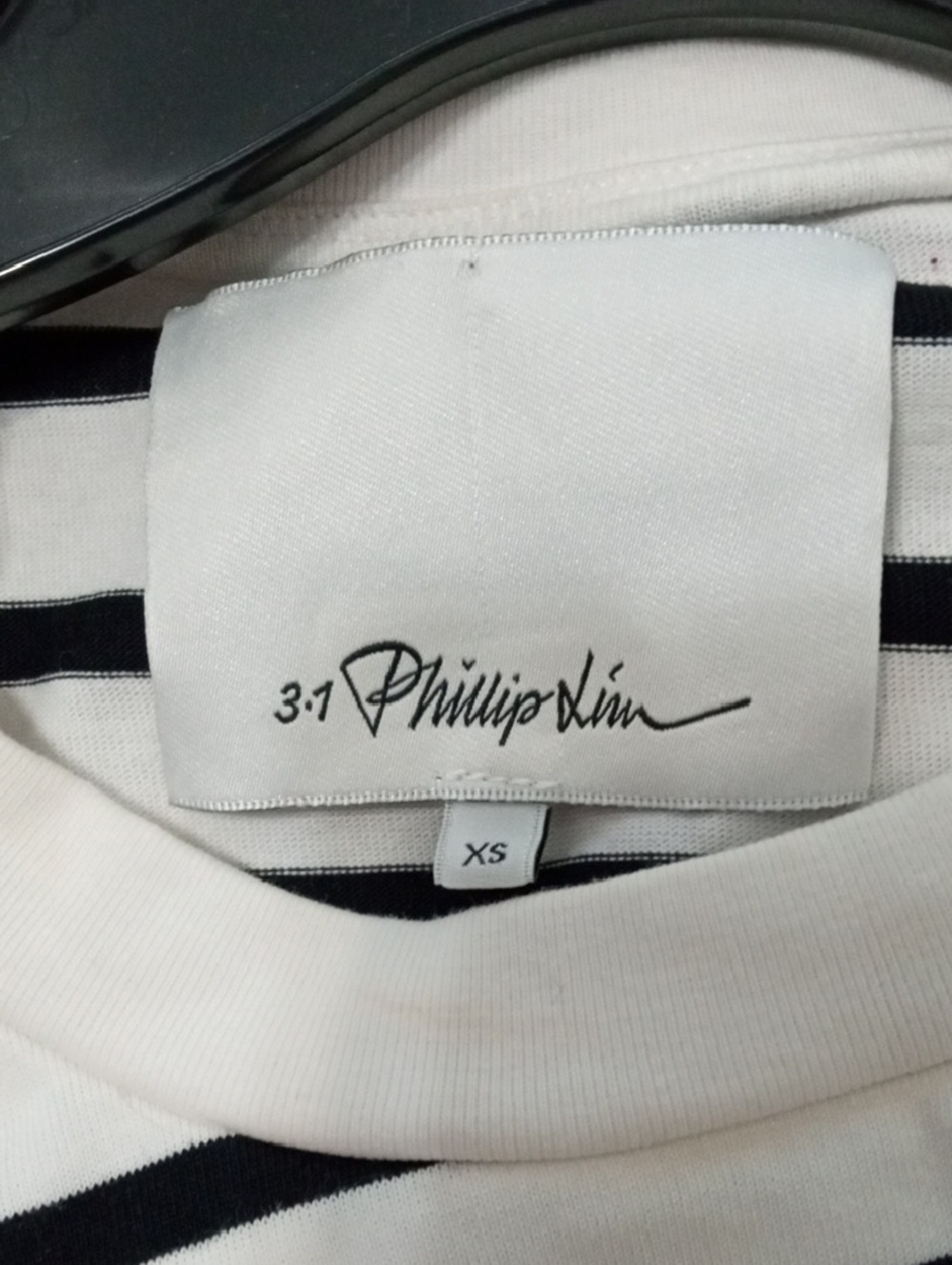 3.1 Phillips Lim Striped Draped T-Shirt Slip Combo Dress - Picture 8 of 9
